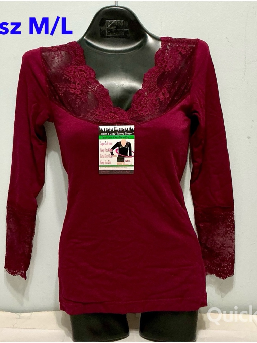 NWT Lace Thermal Shaper Top